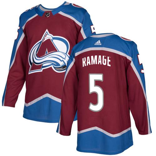 Adidas Avalanche #5 Rob Ramage Burgundy Home Authentic Stitched NHL Jersey